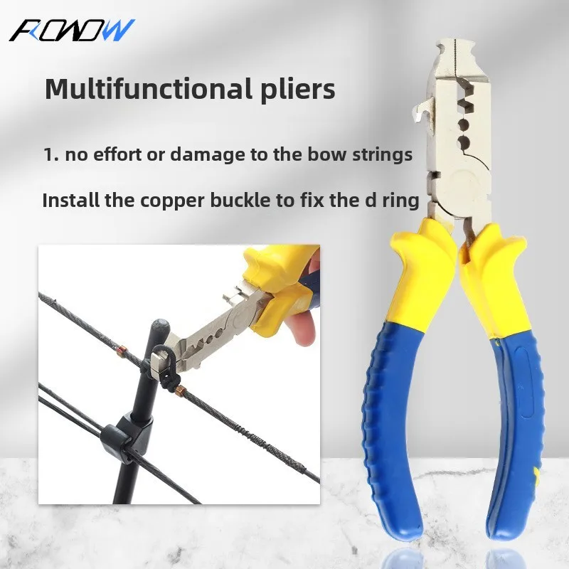 Multifunctional D-ring Pliers Bow and Arrow Archery Copper Buckle Sports Equipment Composite Pulley Recurve Bow Adjustment Tool