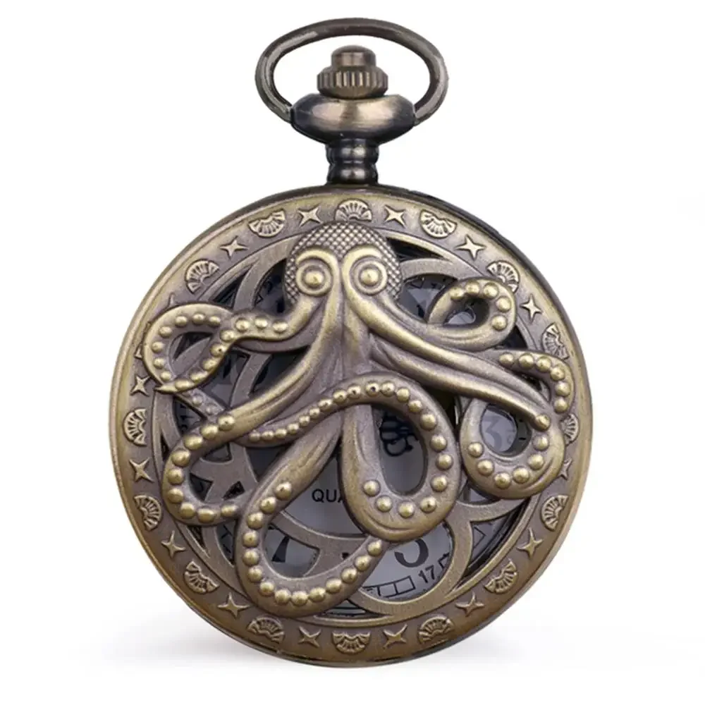 Reloj de bolsillo de cuarzo para hombre y mujer, cronógrafo de bronce antiguo, Unisex, Vintage, el mejor regalo, nuevo diseño, CF1296