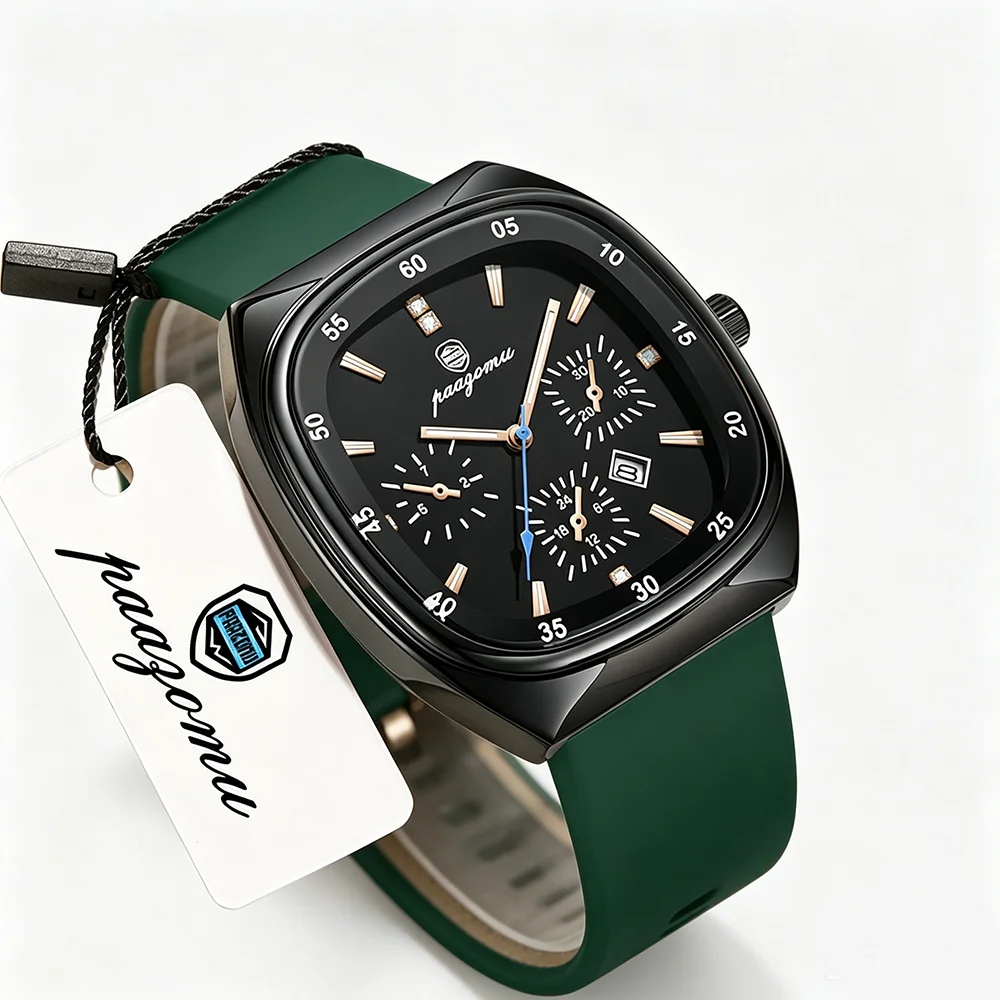 

2026 Luxury Wrist Watches Fashionable Casual Men Quartz Watch Silicone Strap Large Dial Men Wath Ladies Watch Relogio Feminino