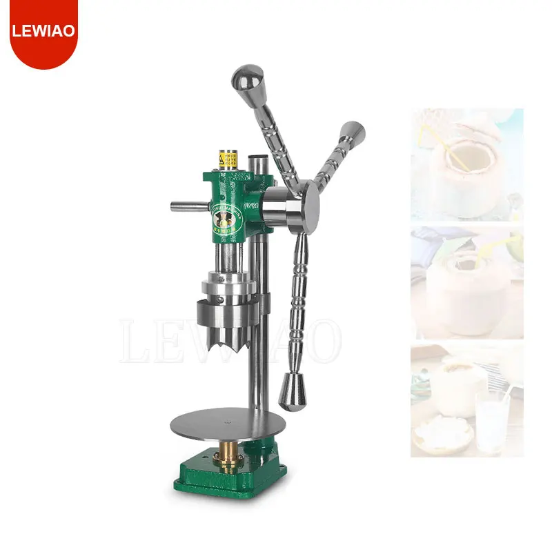 Heavy Duty Coconut Cutter Manual Opening Coconuts Machine Save Effort Coconut Capping Cover Drilling Machine