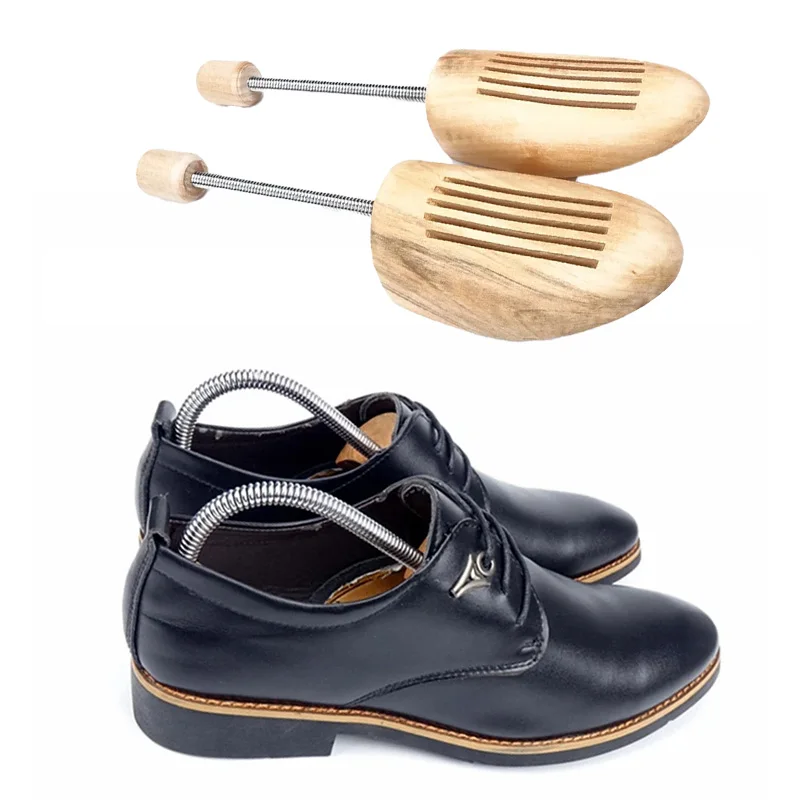 

2Pcs Wood Shoes Stretcher Wooden Shoe Trees Anti Deformation Men Woman Spring Shoes Tree Shaping Anti Wrinkle Shoe Lasts