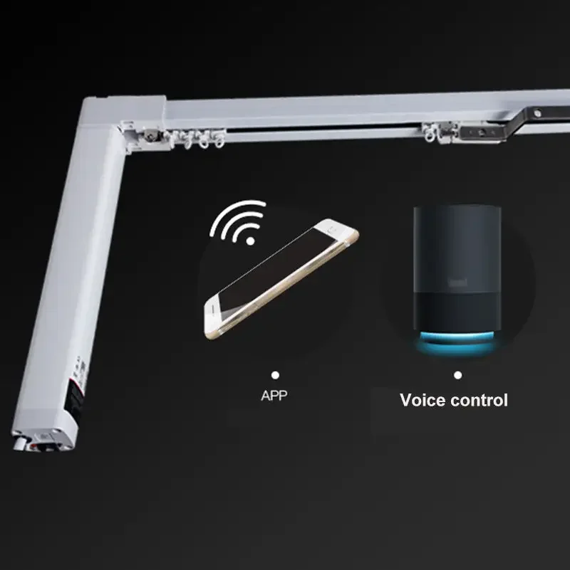 Motor de riel de cortina motorizado inteligente Tuya Wifi Motor de cortina automático inteligente eléctrico con Control Wifi