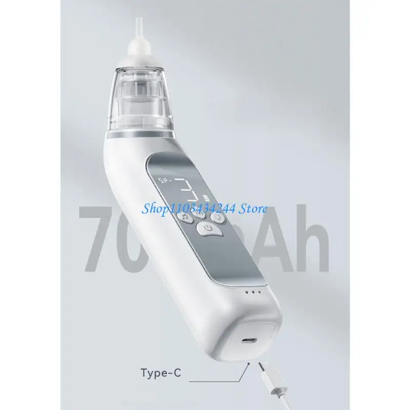 Baby Nose Sucker Nasal Cleaner Tool with Soft Tips and Built in Music & LED Lights for Congestion Relief User Friendly view 3