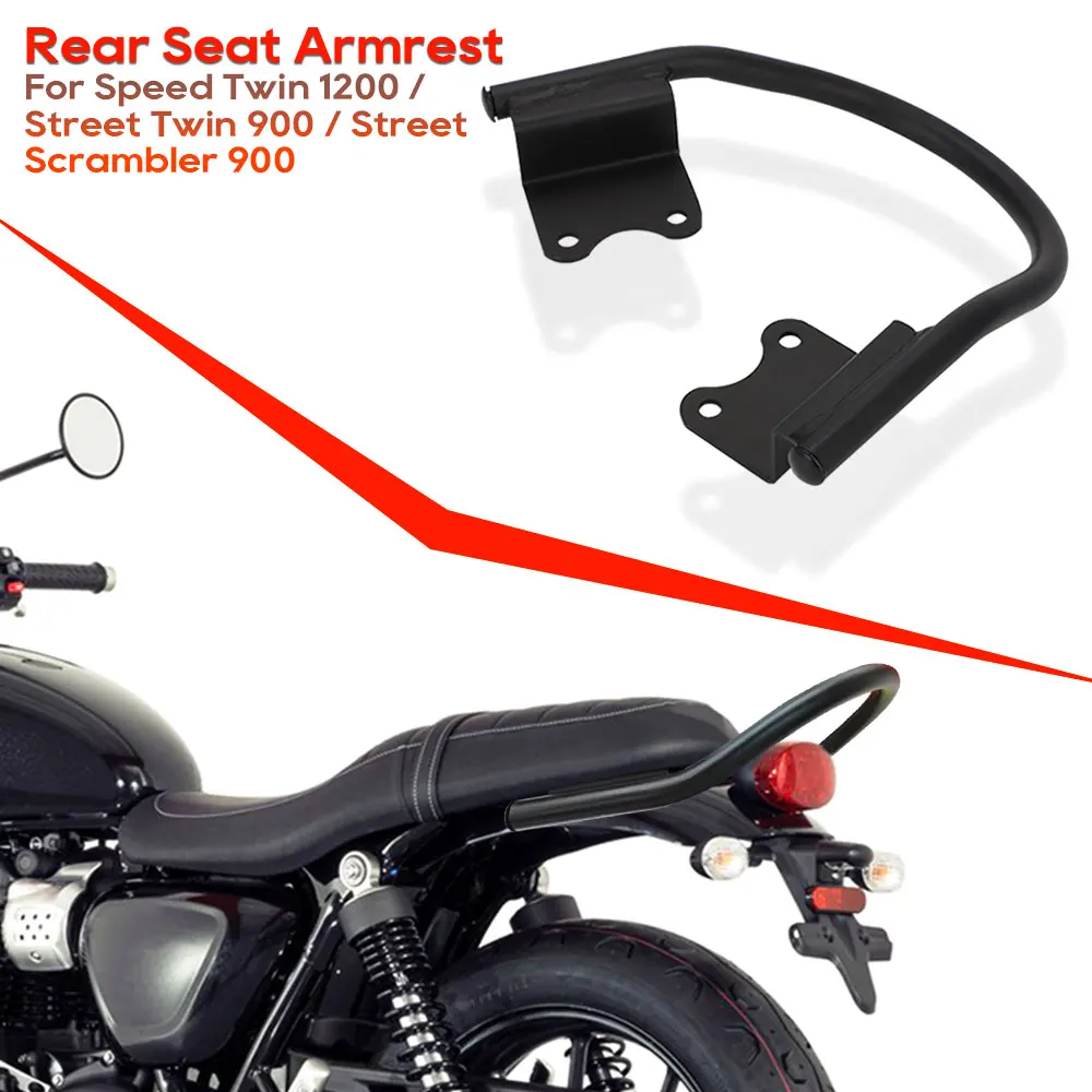 Passenger Rear Solo Seat Luggage Rack Support Shelf For Street Twin 900 16-22 Speed Twin 1200 19-22 Street Scrambler 900 17-23