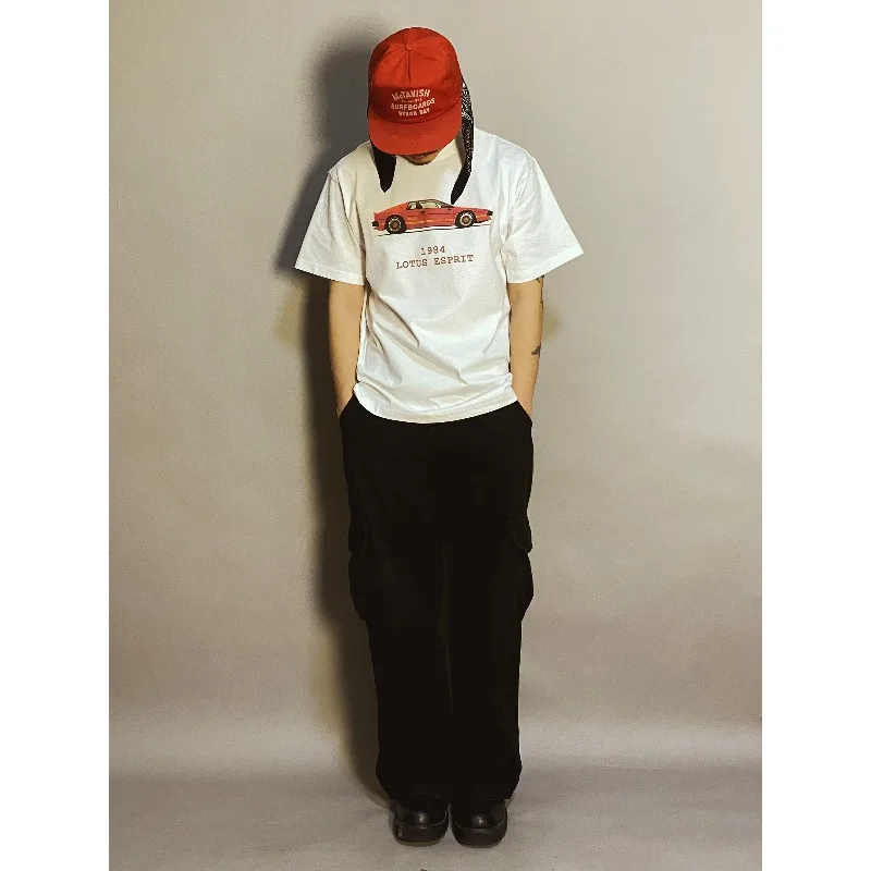 

Summer New 1984 Retro Car Theme 3D Printed Short Sleeve Versatile Loose Breathable Quick Drying Top Trendy