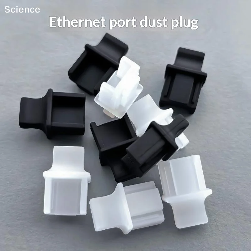 10/30Pc RJ45 Port Anti Dust Cover Dustplugs Soft Silicone Protector for Ethernet Switch Router Network Interface  Dustproof C