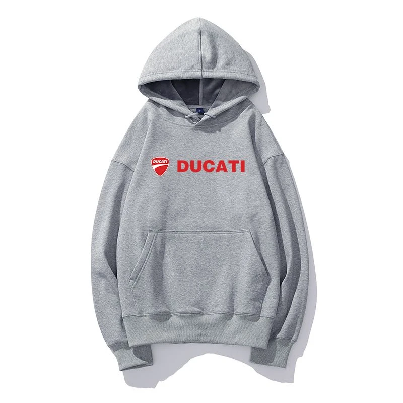 DUCATI Motorcycle Hooded Sweatshirt Motorcycle Peripheral Club Clothes Men's and Women's Outerwear Cycling Clothes Trendy