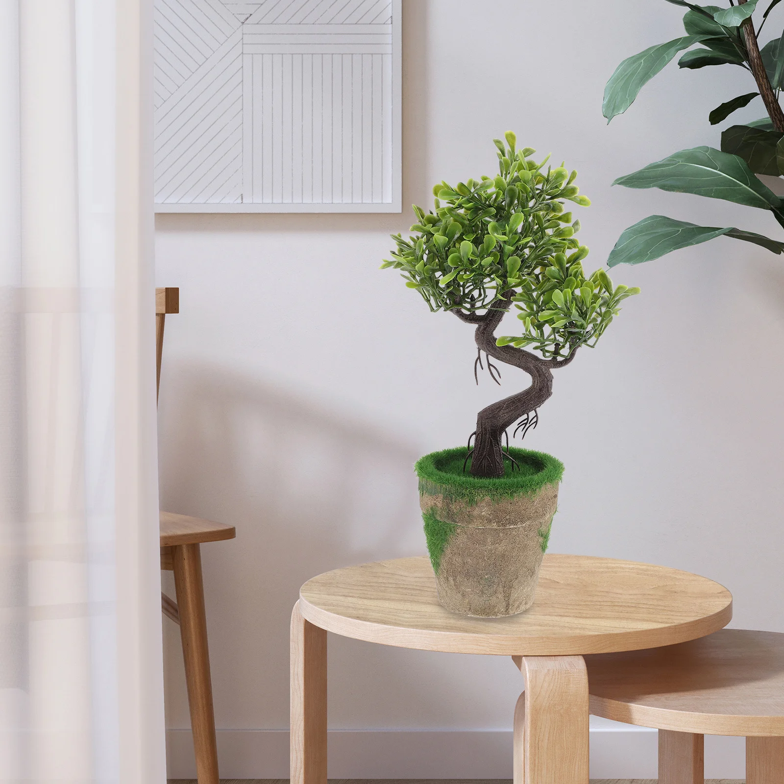

Artificial Bonsai Pine Tree Simulation Guest-Greeting Pine Potted Small Fake Plant Decor Desktop Ornament Home Office Decoration