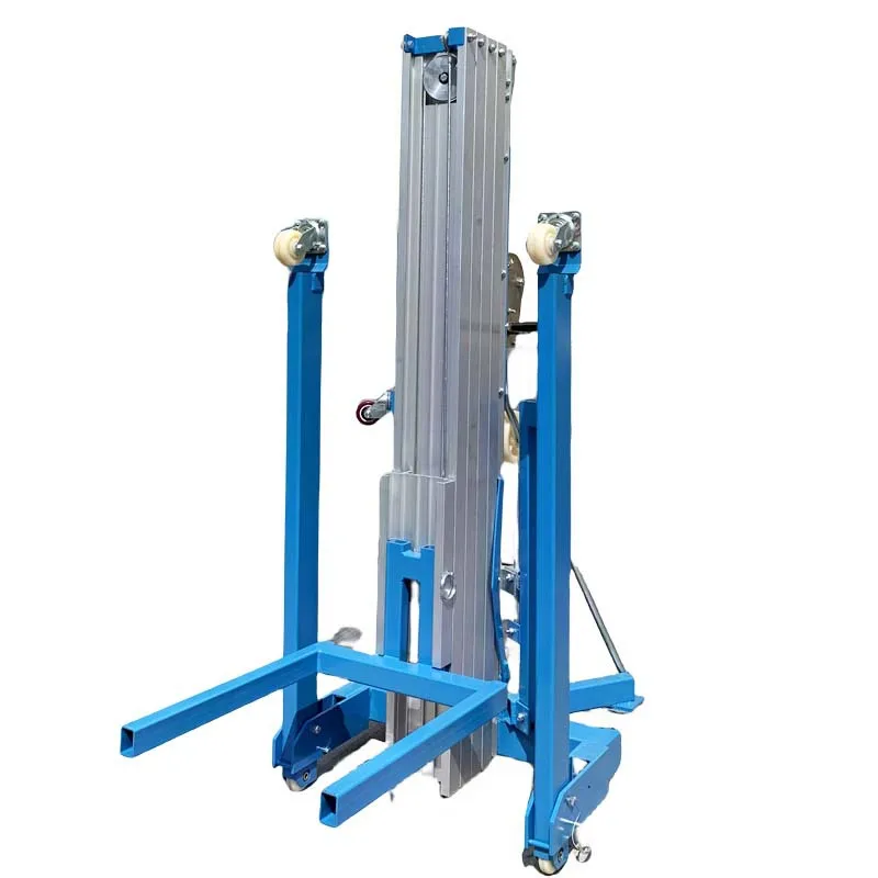 

Electric hand lift Small wire rope single column lifting platform for exhibition