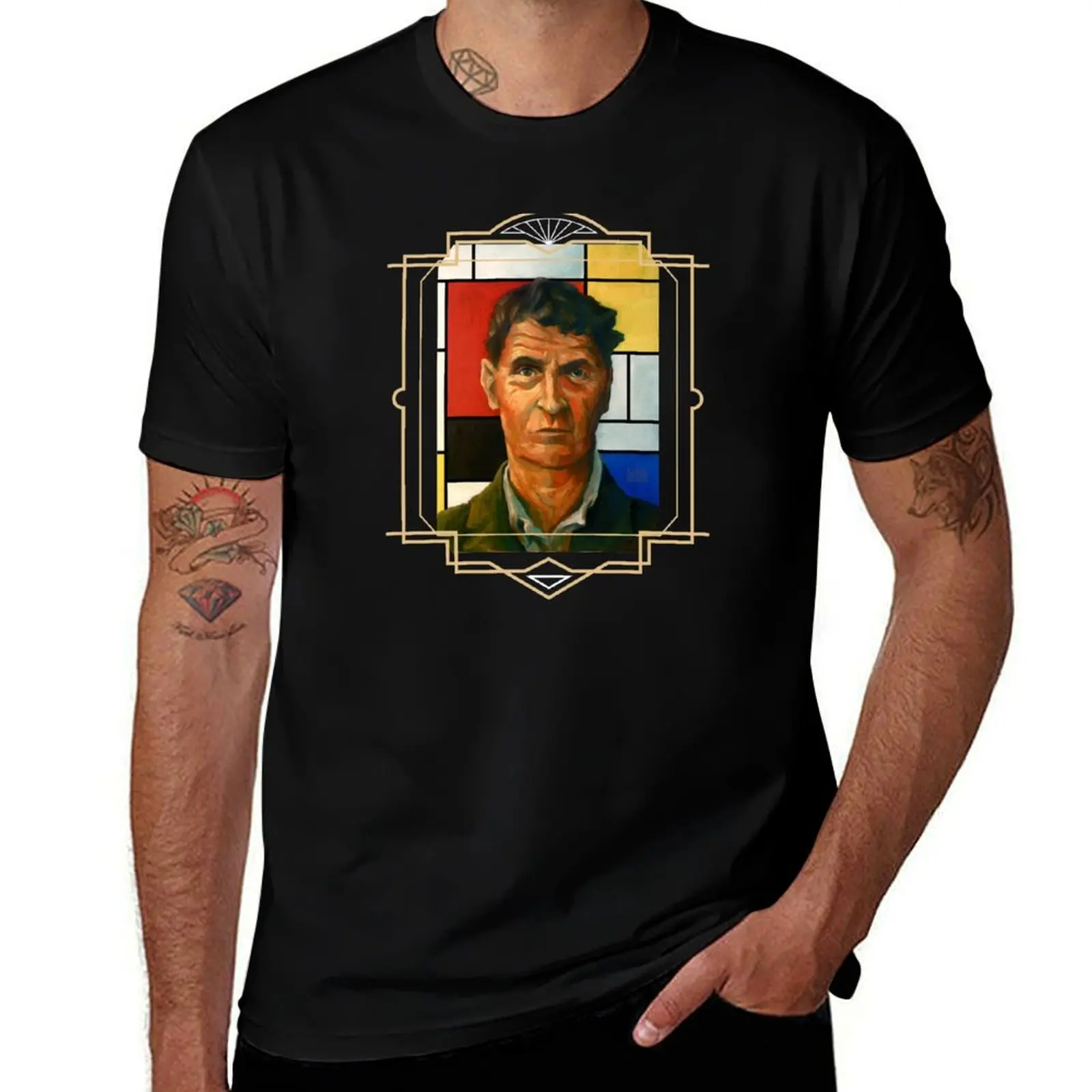 

Ludwig Wittgenstein T-Shirt cotton t shirt pack g man t shirts for men T-Shirt