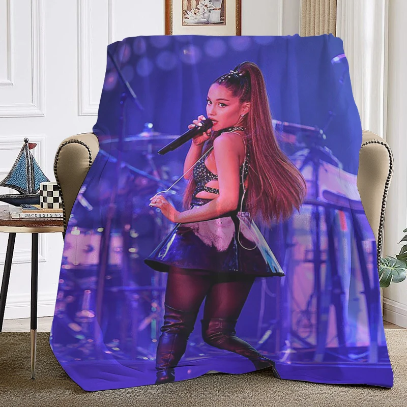 Warm Winter Blankets Sofa Ariana Grande Bed Camping Custom Nap Fleece Fluffy Soft Blankets Microfiber Bedding King Size