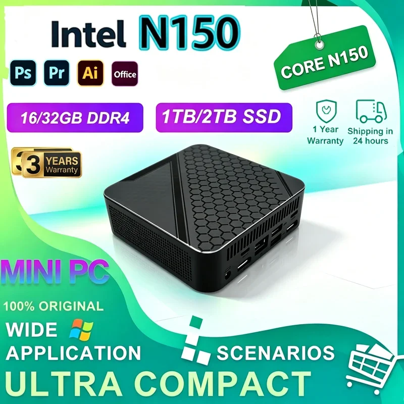 honeycomb-mini-pc-computer-windows-11-core-n150-16gb-memory-big-storage-4k-wifi-6-bt52-multifunctional-compact-gaming-computer