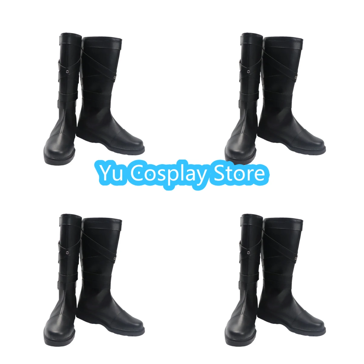 

Danganronpa 2 Gundham Tanaka Cosplay Shoes Black Boots Men and Women Custom Anime Halloween Carnival