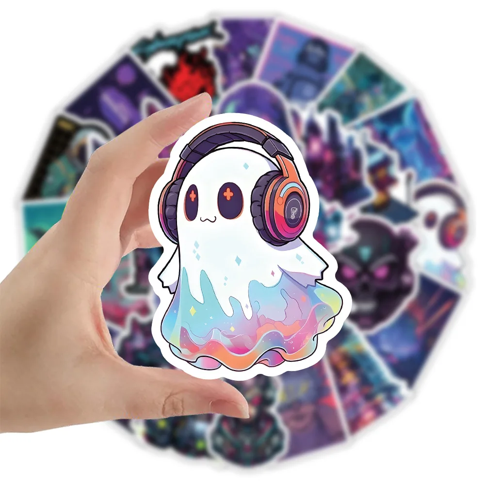 

10/30/50PCS Goth Cyberpunk Stickers Psychedelic Series European and American for Water Cup Phone Computer Notebook Stationery