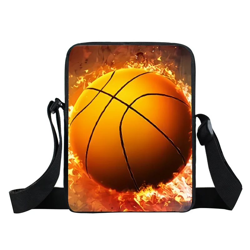 Basketball Student Trendy Cool Hanging Bag Sports Style Crossbody Bag Multi functional and Versatile Tutorial Bag Simple