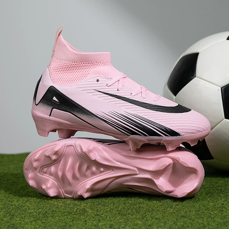 

Новые детские футбольные бутсы, Прямая поставка, дышащие сверхлегкие уличные футбольные бутсы унисекс, нескользящая спортивная обувь, тренировочная спортивная обувь