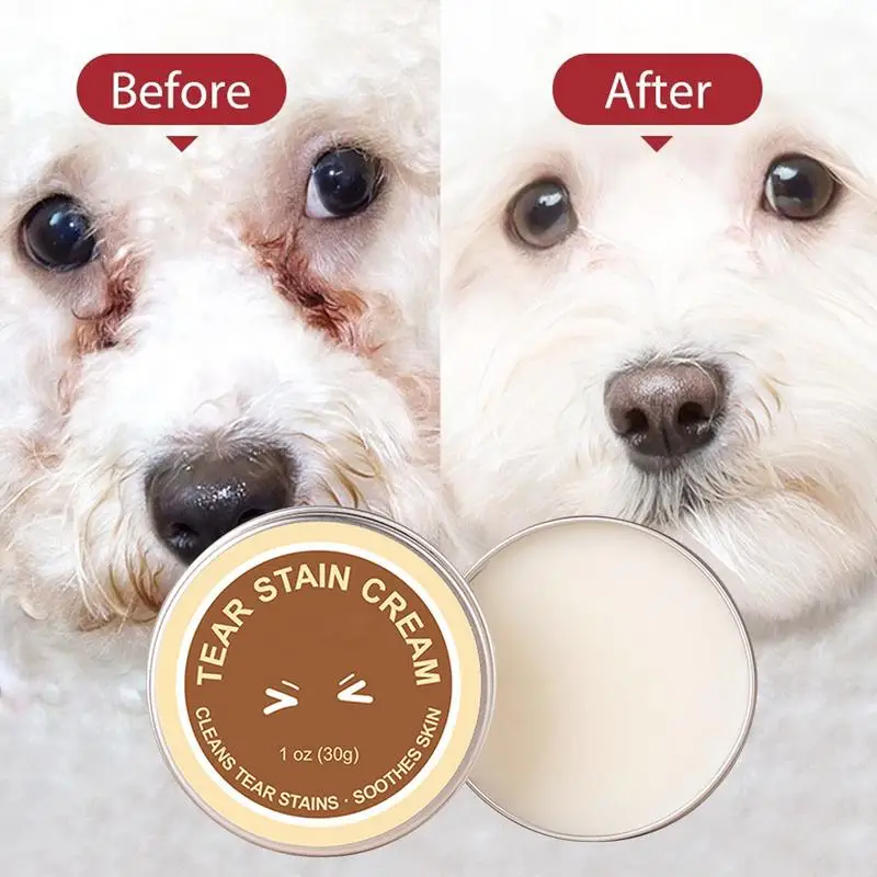 Gently Tear Stain Removal Cream For Dogs 30g Tear Stain Paste Eyes Wipe Cream For Dogs And Cats Pet Eye Cleaner Cleanses