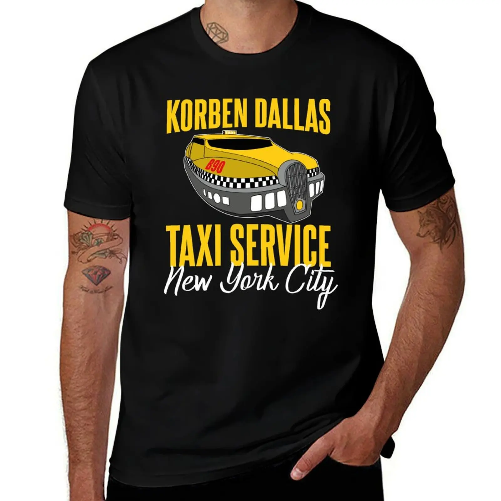 Korben Dallas Taxi Service T-Shirt Festival Party Tee Top