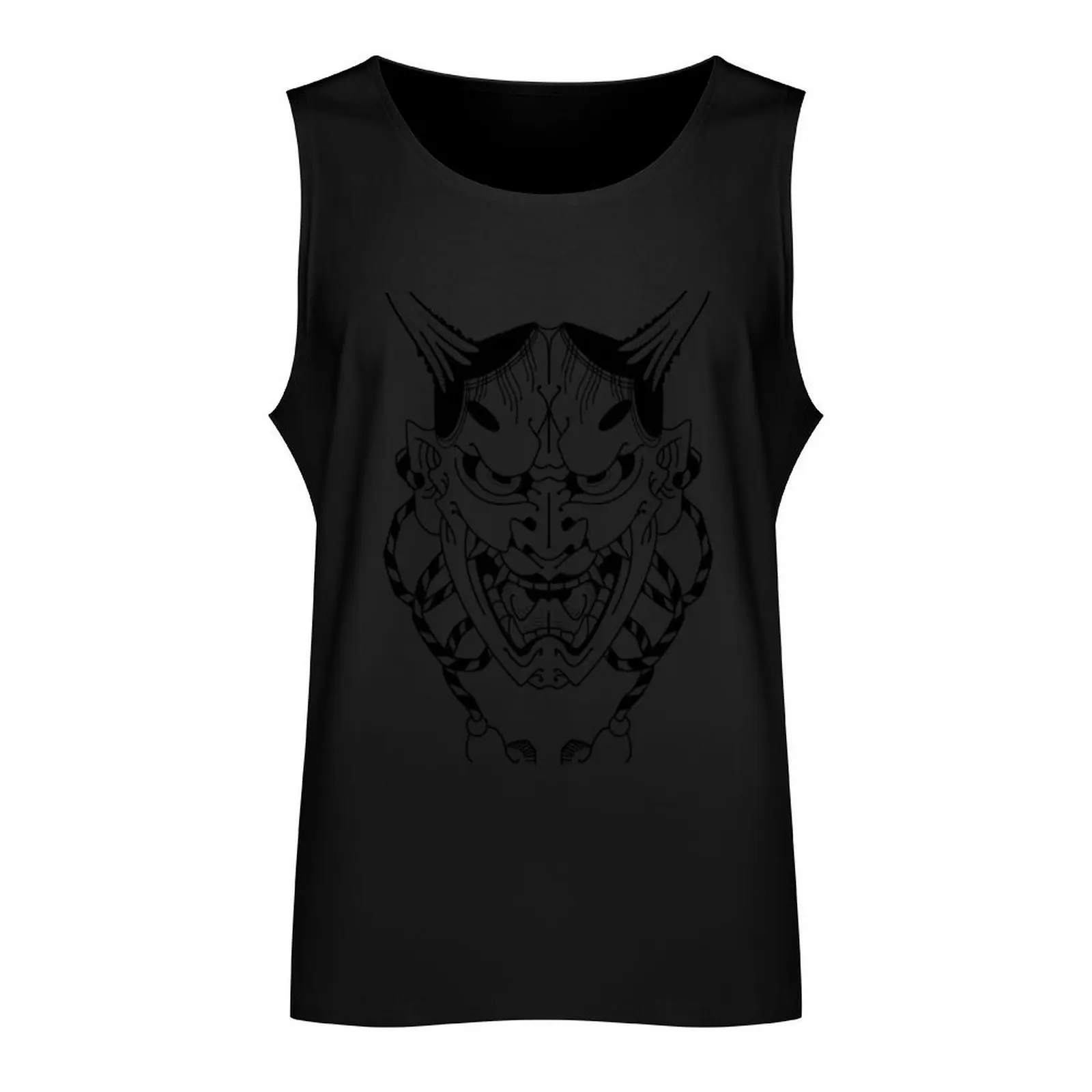 Hannya Tank Top muscular man Men's fitness t-shirt