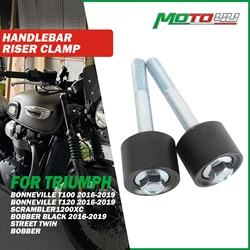 Motorcycle 1Pair Handlebar Riser Clamp Spacer Bar Mount lift For Triumph Bonneville T100 T120 Scrambler 1200XC Street Twin