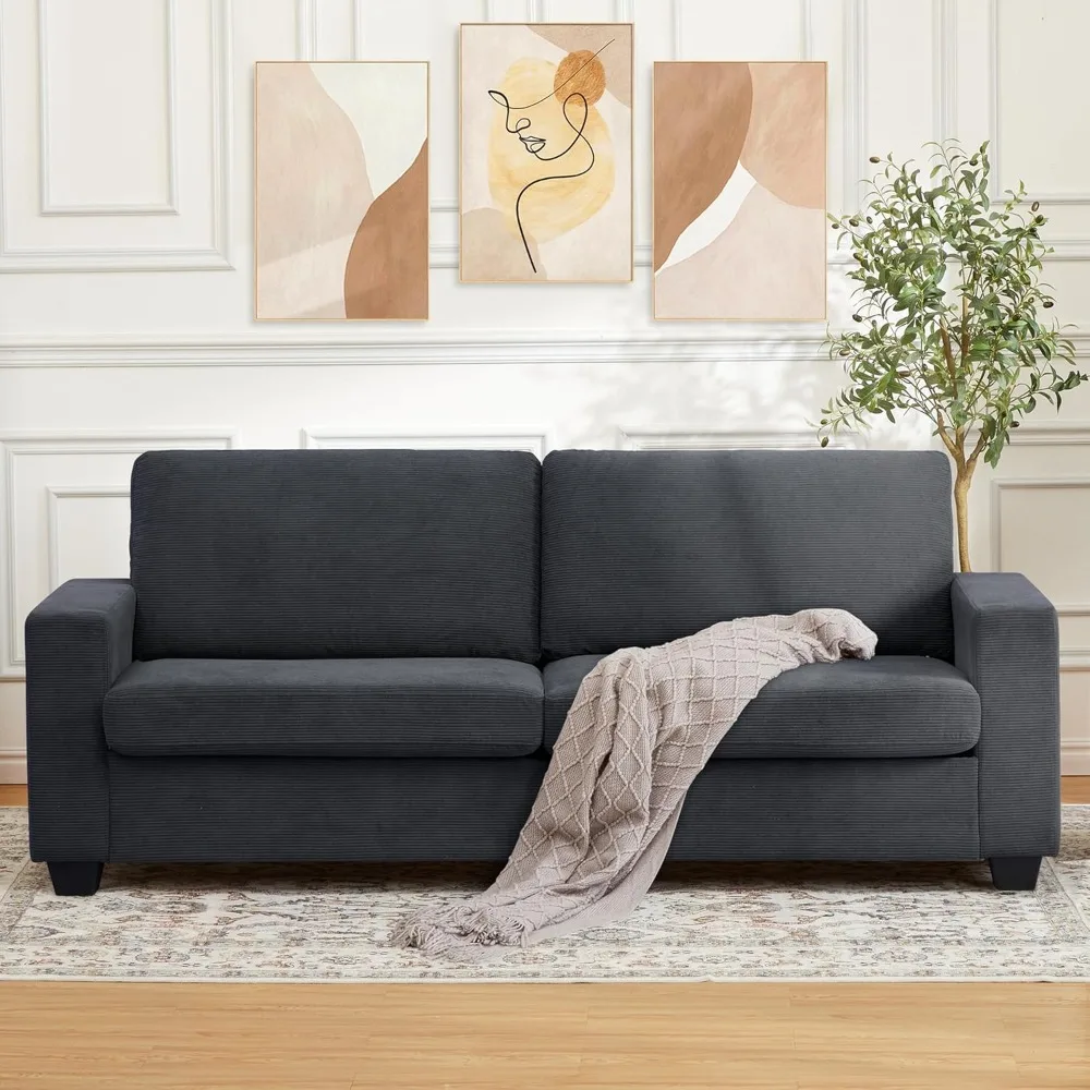 83" Sofa, Corduroy … - image