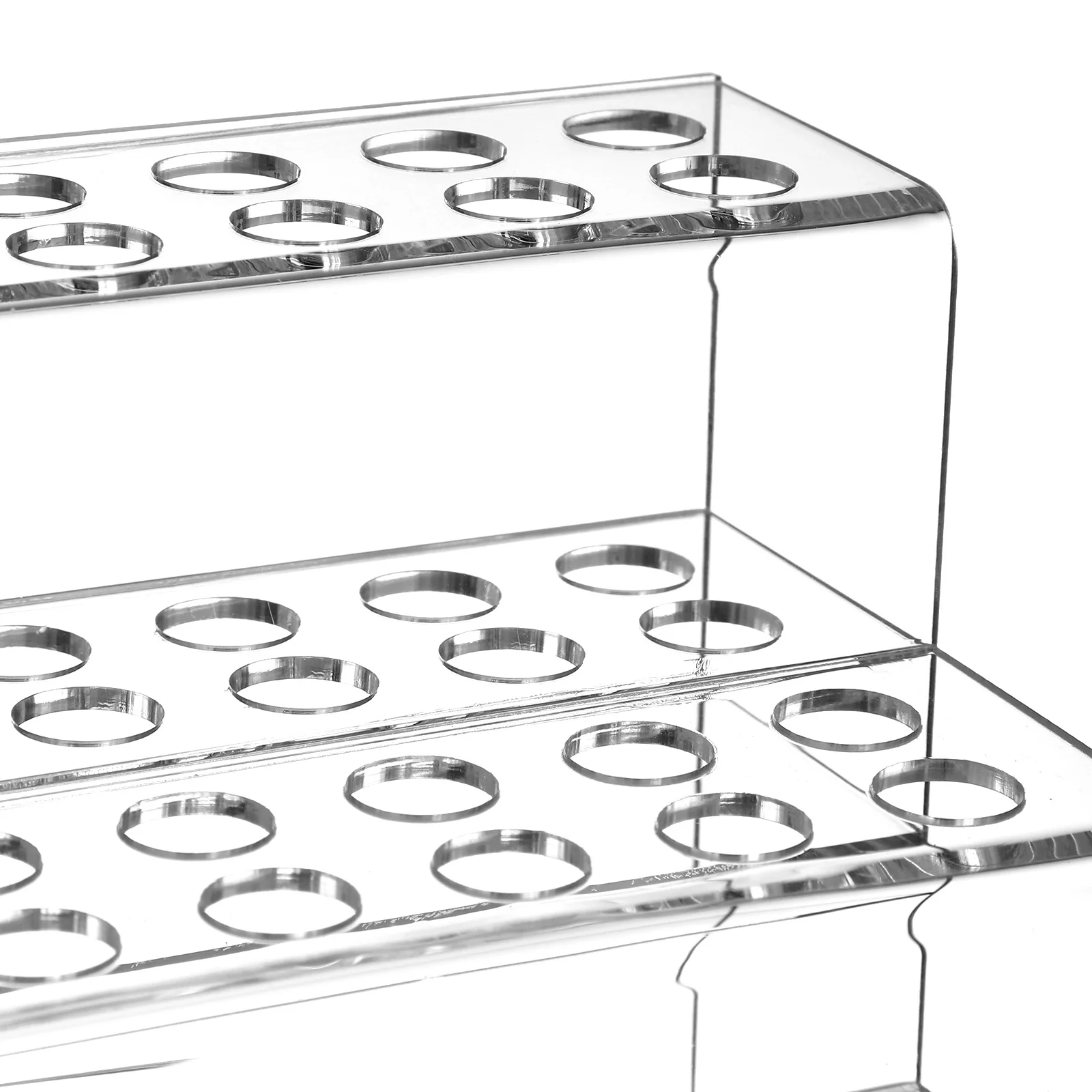 Opvouwbare pennenhouderstandaard Bureau-organizer met meerdere gaten voor potloden Schilderpennen Borstels Opbergrek Plastic bureaubladoplossing