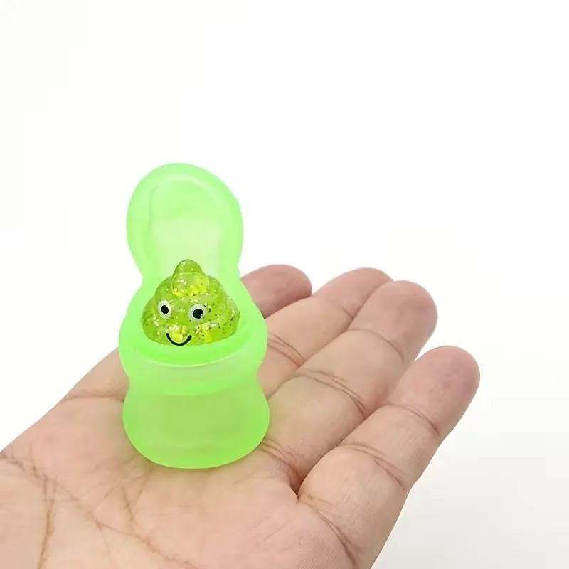 Exprimir caca de inodoro TPR suave Kawaii Mochi juguete antiestrés suave para aliviar el estrés, rallar ruidoso con estos divertidos juguetes de baño de broma para niños