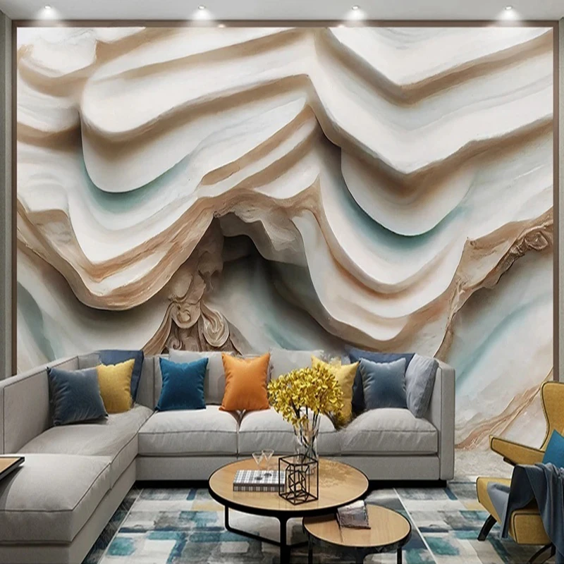 

Modern Simple 3D Stereo Geometric Custom Mural Wallpaper Creative Living Room Bedroom Study Office Background Wall Covering