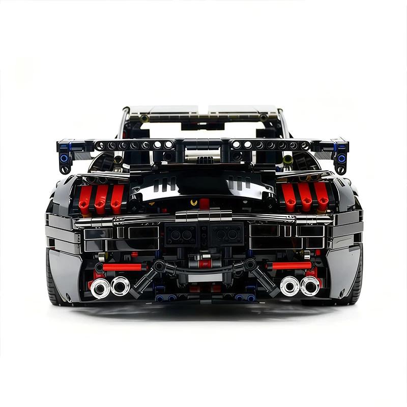 New MOC High-End Custom Limited Edition In Charming Black Muscle Car Model Building Blocks Bricks Toy Christmas Gift For Adults