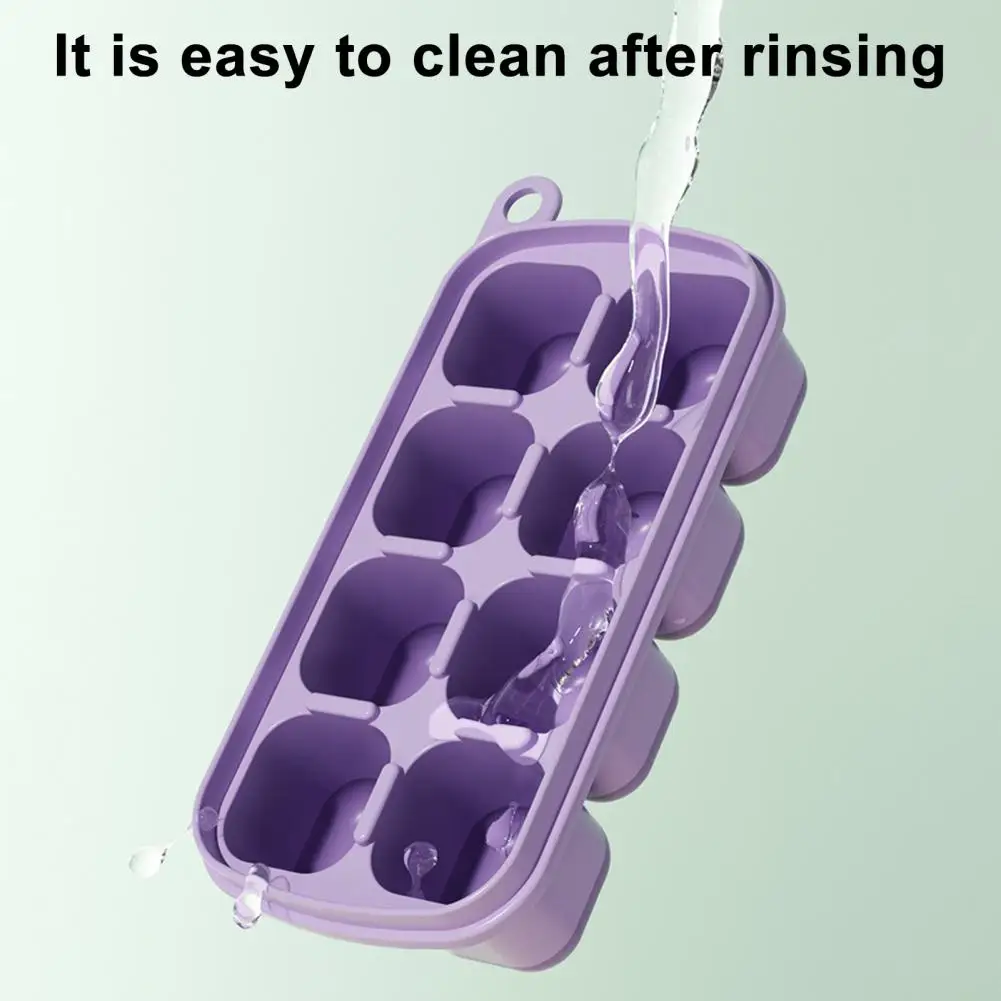 

Beverage Ice Mold Bpa-free Silicone Ice Cube Mold for Cocktail Drinks Baby Food Storage Flexible Easy for Kitchen for Families