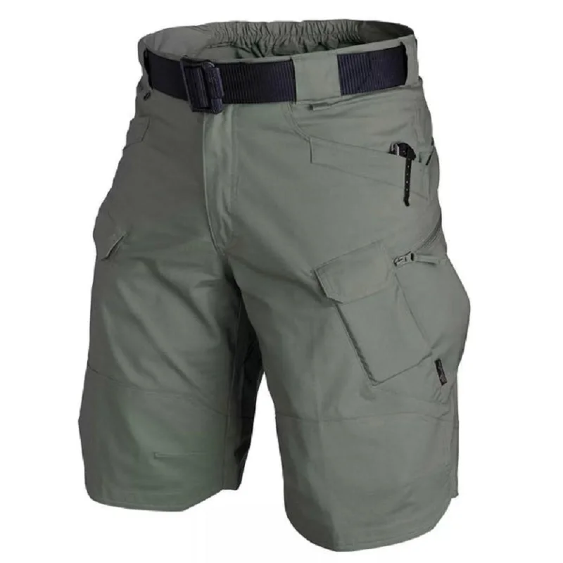 Outdoor Cargo Military Men Tactical Shorts for Summer Waterproof Urban Shorts Trekking Camp Pants Multi Pocket Plus Size Hiking