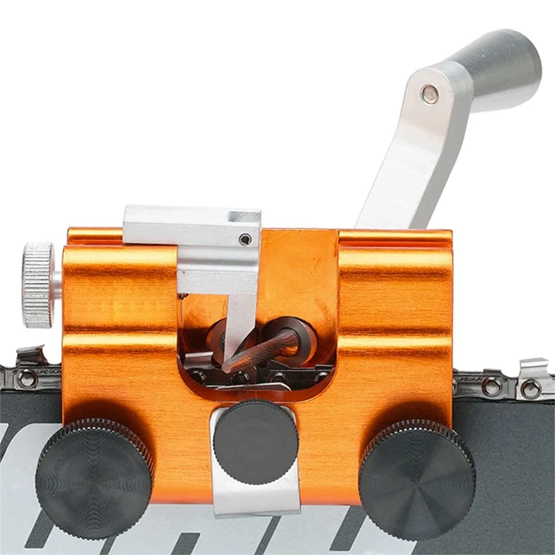 Chain Sharpener, Hand Cranks, Portable Saw Chain Sharpener, Chainsaw Sharpener For Lumberjack And Gardeners