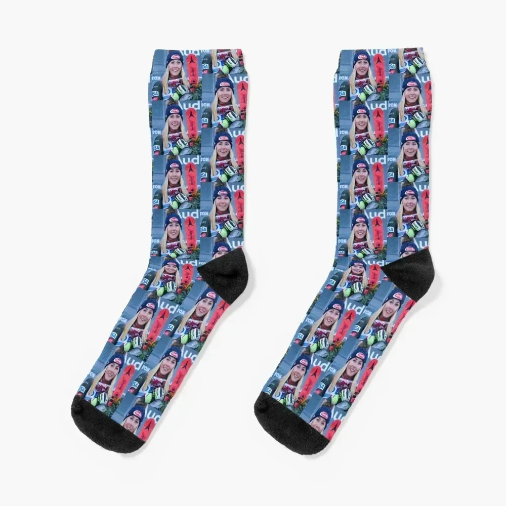 

Mikaela shiffrin Socks anime cycling Socks Man Women's