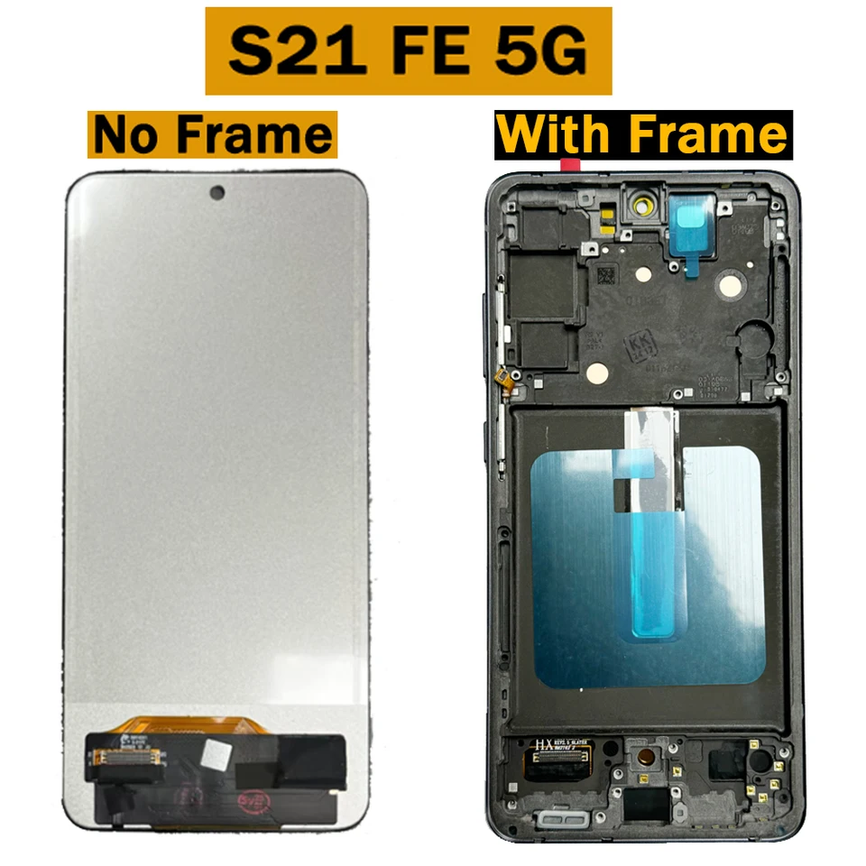 Pantalla AMOLED nueva de 6.4'' para Samsung Galaxy S21 FE 5G, ensamblaje de LCD y pantalla táctil para Samsung S21 FE, reemplazo 3