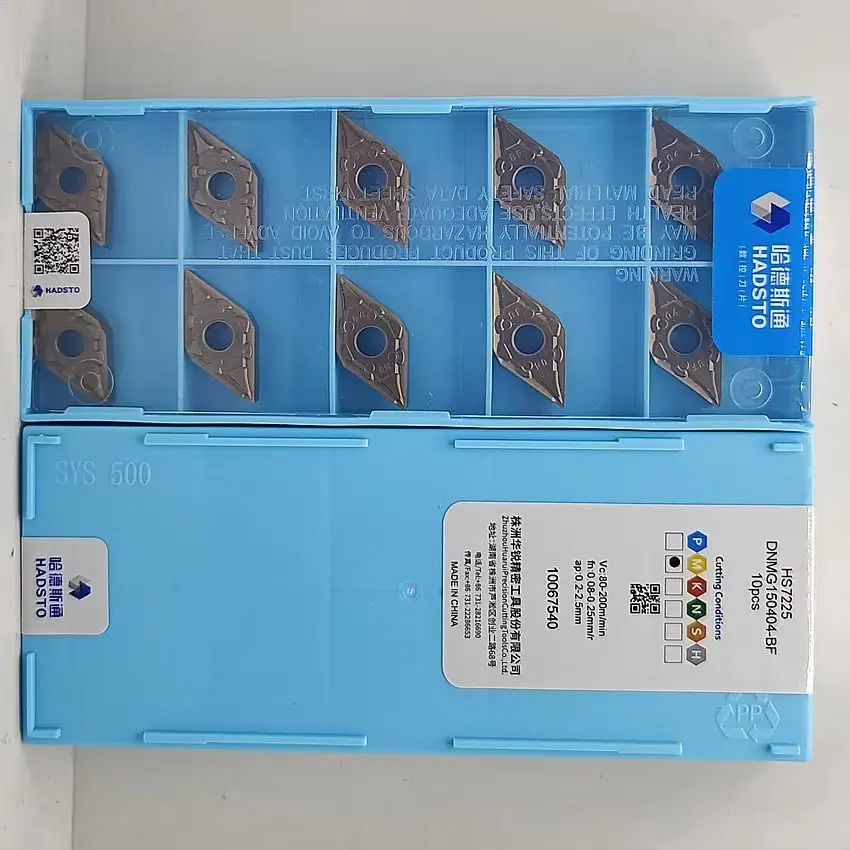 

DNMG150404-BF HS7225/DNMG150408-BF HS7225 DNMG431 DNMG432 DNMG150404 DNMG150408 Твердосплавные пластины HADSTO с ЧПУ Токарные пластины