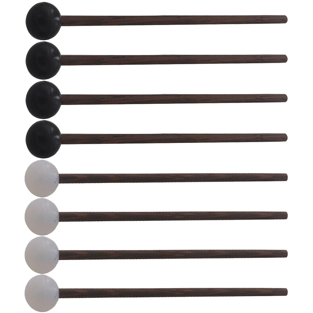 

8pcs Tongue Drum Mallets Rubber Wood Handle For Steel Drum Percussion Kids Music Instrument Chime Xylophone Bell Play