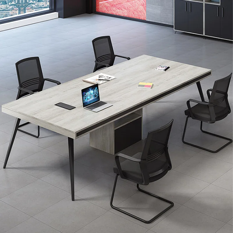 

Office desk conference table long strip simple small conference room reception training table negotiation table chair combinatio