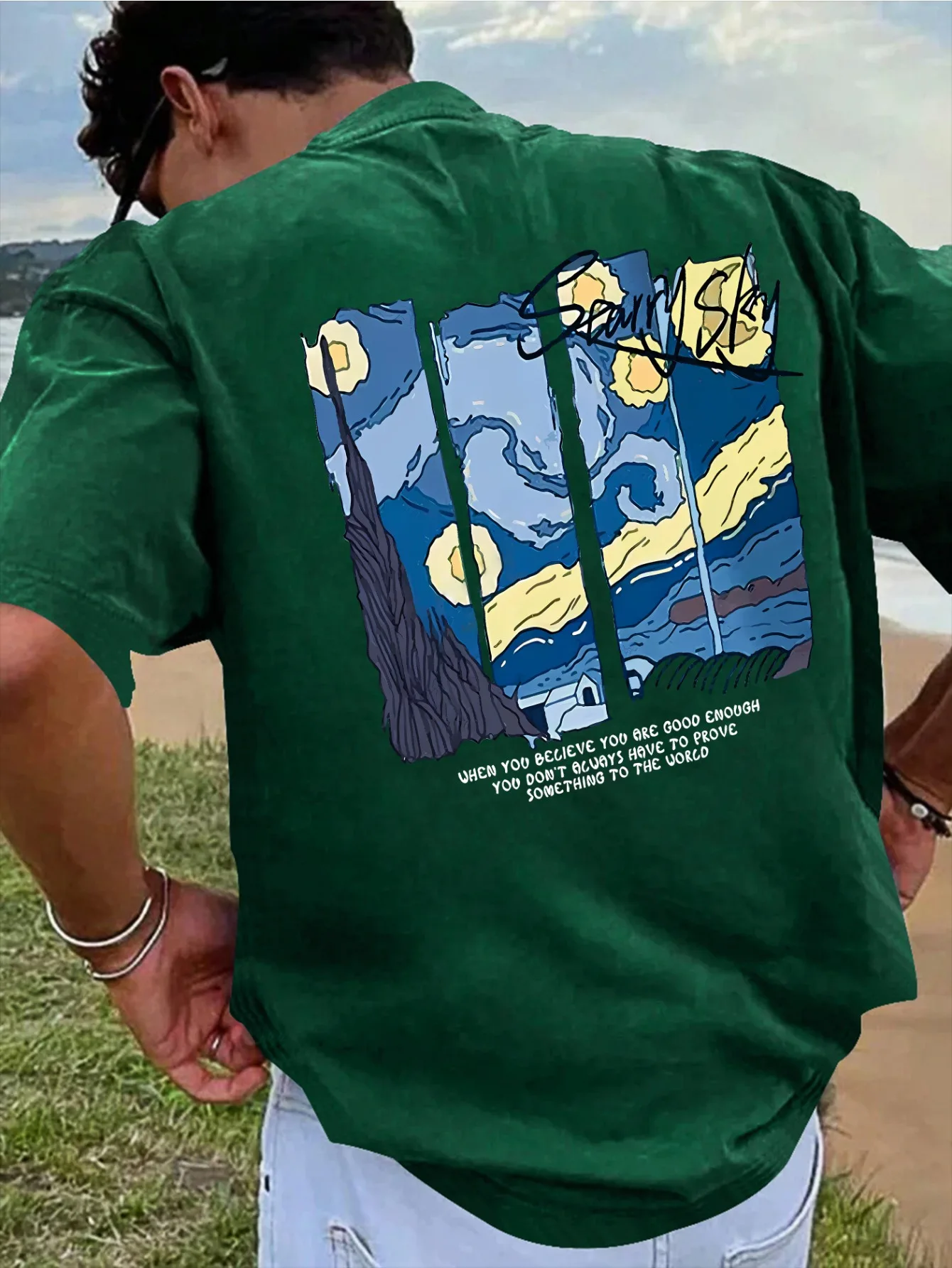 Stylish Artistic Tee Featuring 