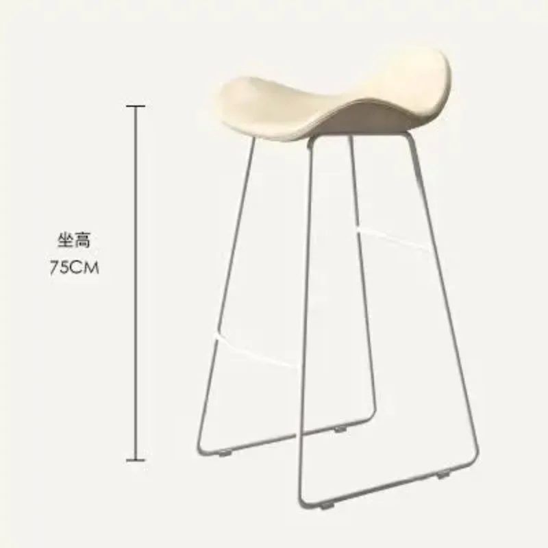 Moderne ontspannende hoge rugleuning Restaurante Unieke industriële eenvoudige barstoelen Lichte luxe toonbank Ergonomisch Muebles-meubilair