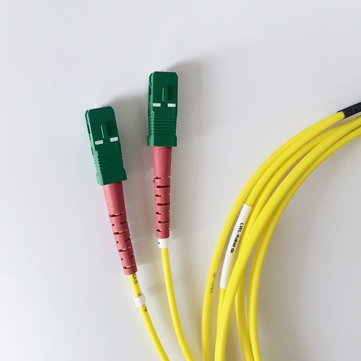 Fiber Optic Cable LC/UPC-SC/APC Indoor Diameter 3.0 mm Single-Mode Dual-Core Optical Fiber Jumper 2M Extension cord