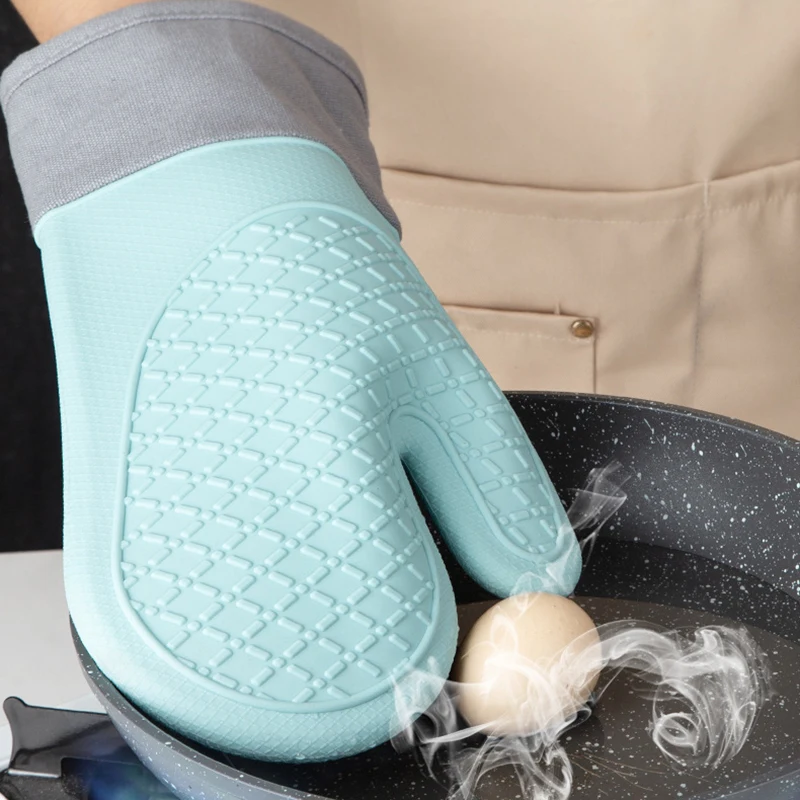**1PC Cute Silicone Kitchen Single Oven Glove Mitts Insulation Heat Resistant Oven Microwave Glove Baking Tools