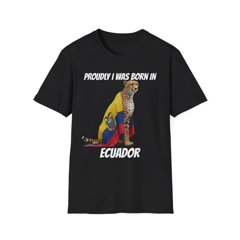 تي شيرت Ecuador Proudly Born 1 Softstyle