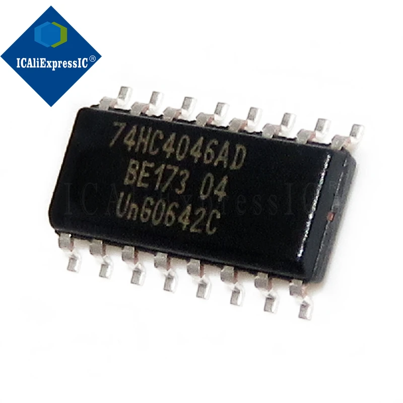 10pcs/lot HC4046 74HC4046D  74HC4046MX 74HC4046AD MC74HC4046AD  narrow original authentic SOP-16 In Stock