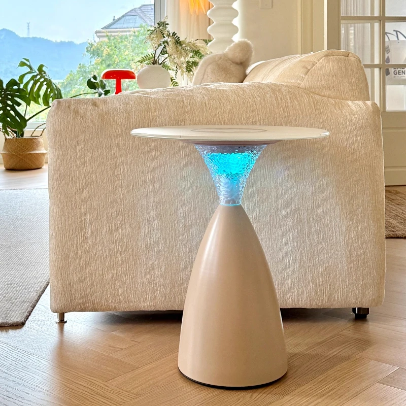 Italian Light Luxury Coffee Table Atmosphere Luminous Side Table Simple Home Creative Furniture Modern Bedroom Bedside Table