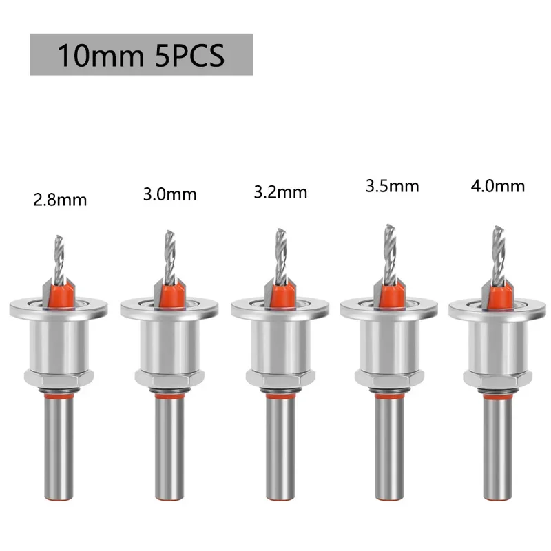 

8mm Shank Countersink Woodworking Router Bit Milling Cutter Screw Extractor Demolition Wood Drilling Core Drill Bits