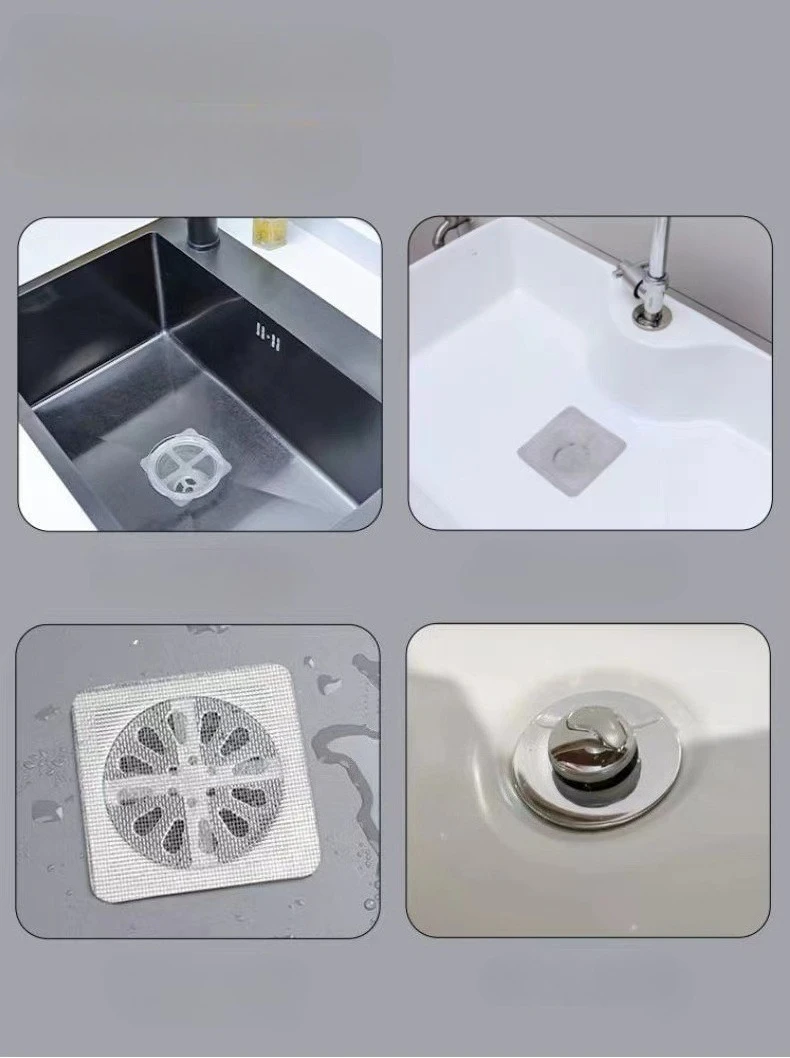 Disposable Floor Drain Gauze Paste Bathroom Bathroom Sewer Hair Filter Insect-proof and Odor-proof Floor Drain Net