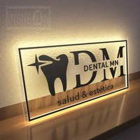 Custom 3D Acrylic Backlit Business Sign Led Letter Business Storefront Signs with LED Lighting Text Logo Display