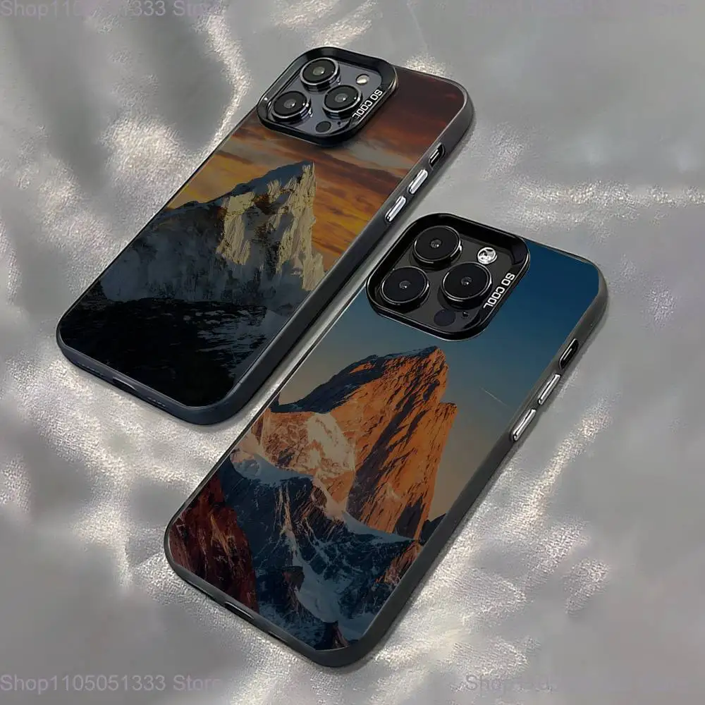 

Zermatt Matterhorn Swiss Mountain Phone Case For iPhone 16,15,14,13,12,11Pro,XS,Max,Plus,Mini Black Candy Matte Shockproof Cover