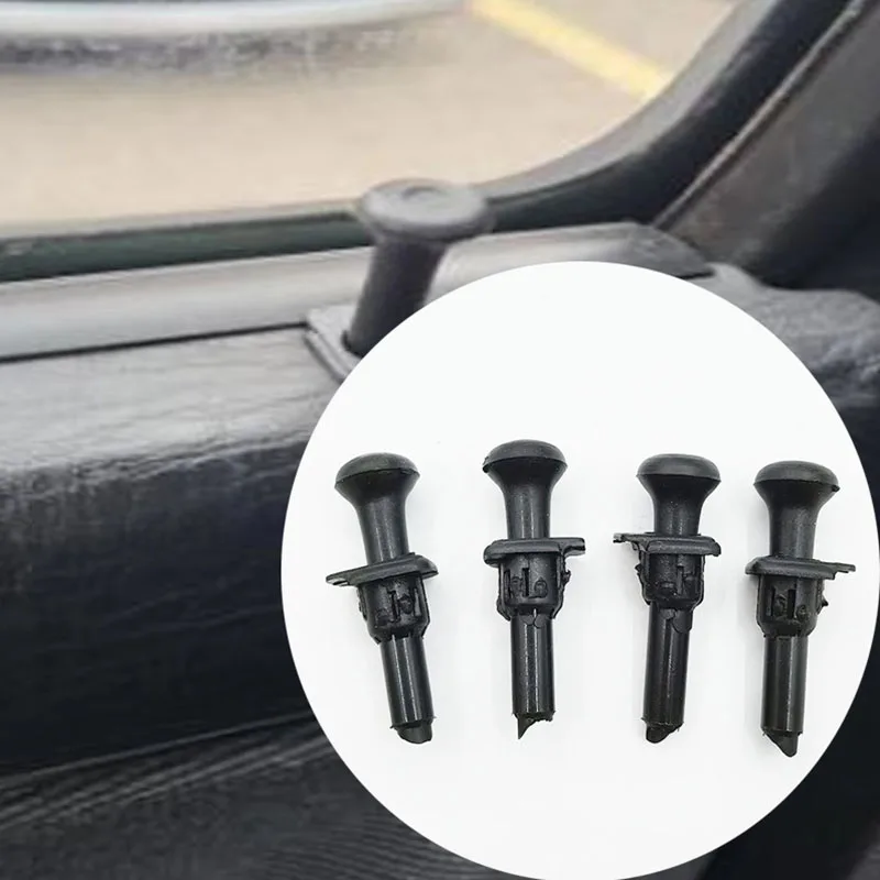 4 X Black  Door lock pull pins knobs Button Auto Parts 191837187 for Vw Golf Mk2 Mk3 Locking Knob Plastic