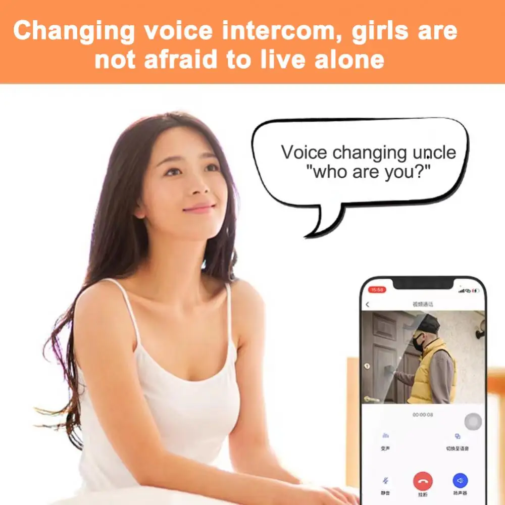 Drahtlose WiFi Türklingel Kamera 1080P HD Wiederaufladbare Startseite Surveillance Video Türklingel mit Kamera Nachtsicht Intercom Türklingel